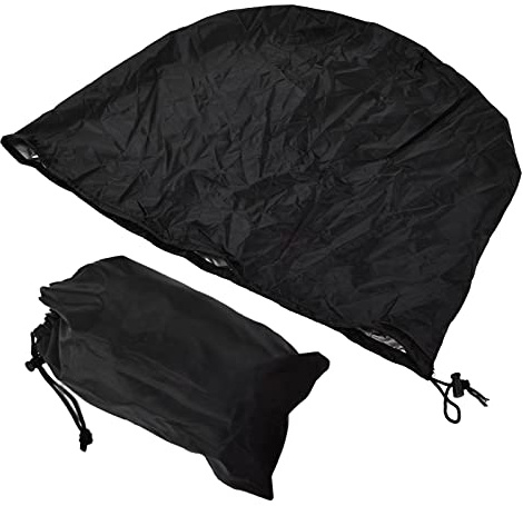 Option 1: Runde Tischdecke 52 x 58 cm, 190 silberbeschichteter Polyester-Taft-Rundtischbezug für den Außenbereich mit Aufbewahrungstasche Option 2: Abdeckung für runden