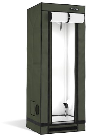 GrowPRO 4.0 XS Growbox 60x60x160cm | Growzelt in Zwei Farben: Beige oder Chive (Chive)