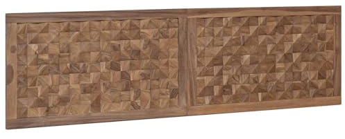 vidaXL Bettkopfteil Natur Massivholz Teak