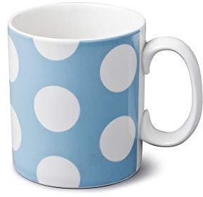 WM Bartleet & Sons 1750 T352B Traditional Porcelain Mug/Cup (1 PINT / 568ml) – Blue Dotty Mug