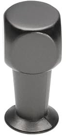 SIRO Möbelknopf Birkenfeld, Modern, Design, Zinkdruckguß - Anthrazit matt, 10 mm x 10 mm x 22 mm, 2389-10ZN68