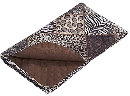 Wende-Sofaschoner Safari, Sofaschoner Couchschoner Sofaüberwurf Sofaüberzug Sofahusse Sofaschutz vor Schmutz & Abnutzung Polyester 279 x 190 cm