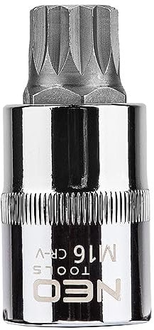 Douille avec insert M16 - XZN - SPLINE (millerighe) - culot 1/2