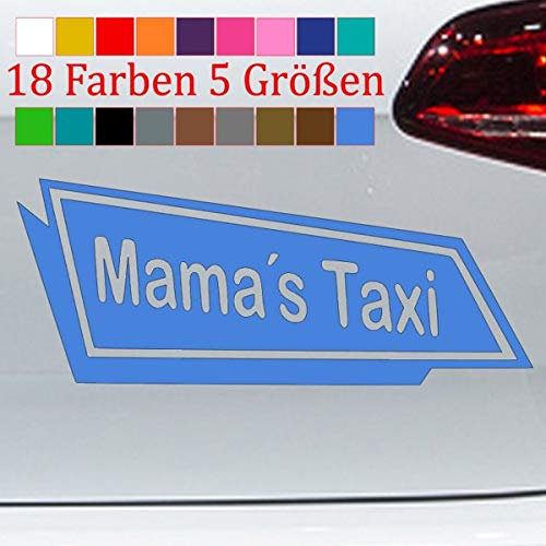 Mama Taxi Aufkleber Mom Best Sticker Heckscheibe Party Mobil Spruch Golf S-XXL