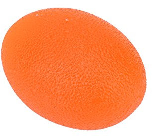 Hand Trainingsgerät Ball, Eiförmige Griffbälle Fingertrainer Stressabbau Therapie Handbälle Antistressbälle für die Stärkung Handfingers(Orange)
