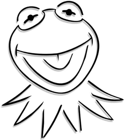 Decus Kermit The Frog L 2091 (schwarz) // Sticker OEM JDM Style Aufkleber