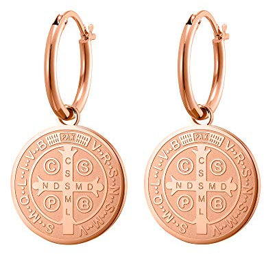 Heideman Ohrringe Damen aus Edelstahl rosegold farbend Ohrstecker hängend für Frauen mit Anhänger