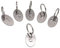 NanTun 304 Stainless Steel Oval Key Tags with Ring 10 pcs, Hollowed Number ID Tags Key Chain, Numbered Key Rings - 1 to 10