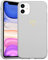 DEFBSC Case for 5.8 iPhone 11 Pro, Fashion Cute Love-Heart Shape Silicone Shockproof Soft TPU Back Protective Cover - Grey
