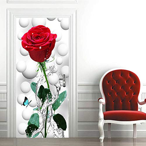 Self-Adhesive Beach Theme Door Wrap (Wall Wood Fridge) Mural Sticker Decal