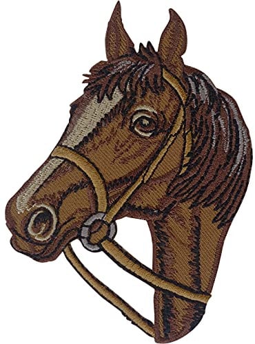 Écusson de bride de rênes de cheval insigne brodé fer à coudre sur poney équitation équestre