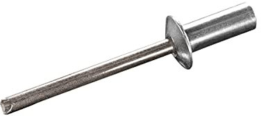 GOEBEL® - 1000 x Becher-Blindnieten Aluminium/Edelstahl A2 (V2A) (Ø x L) 3,2 x 6,5 mm Flachkopf ISO15975 Dicht-Becherblindniete Becher Blindniete - Dichtblindniete Bechernieten Dichtnieten