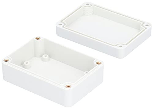 Boite de Derivation Electrique, 85 x 59 x 35mm Boîtier de Projet électrique Rectangulaire Universel en Plastique ABS étanche IP65 pour Une Utilisation en Extérieur ou Intérieur avec Accessoires