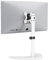 WALI Single Monitor Stand for 13 to 32 Inch Screen, Free Standing Desk Stand with VESA 75 to 100, Universal Monitor Stand for hp acer lg Monitor, Holds up to 10 kg (MF001-W), White