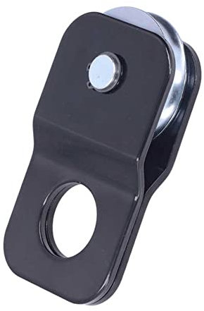 Windenrolle, Asudaro Rollenblock Kabel/Seil Wirbelhaken Heberolle Seilrolle Block Umlenkrollen Seilrolle– Hebewerkzeuge – für 27 m Seile Stahlkabel, Tragfähigkeit 4 Tonnen,Windenzubehör,Schwarz