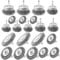 ATOPLEE Wire Brush for Drill, 21Pcs Wire Brush Wheel Cup Brush Set,1/4 Inch Hex Shank Coarse Carbon Steel Crimped Wire Wheel for Removal of Rust/Corrosion/Paint