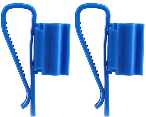 LIZEALUCKY 2 Stück Schlauchhalter Multifunktions-wiederverwendbarer Kunststoff Einstellbarer Aquarium-Montageclip Wasserrohr-Rohrschelle Schlauchhalter