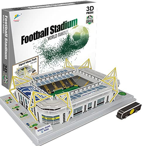 3D Fußballstadion Puzzle Spielzeug Modell Klein Bauen Baukästen (77pcs)