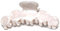 QinGoo Weiß Acetat Haarklammer Klauen Haarspange Damen Haarschmuck Haar-Accessoire für Fein Medium Dick Kurz Mittlere Haar 1stück(9.6cm*4.2cm, White)