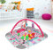 XUANYU Alfombra de Juego, Gimansio de Actividades para Bebés, Alfombra Bebe con Arco de Juego y Juguetes Sensoriales, Piscina de Bolas (Rosa A)