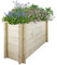 TIMBELA Carre Potager Exterieur Bois - Jardinieres Exterieur pour Jardin, Balcon, Terrasse – pour Fleurs, Herbes aromatiques, Légumes- Bois Massif pin/épicéa 28 mm, 118x38xH57 cm, M614