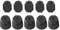 Kit de Bouchons de Système de Climatisation, 10pcs Bouchons de Service de Climatisation Universels, Bouchons de Port de Charge de Climatisation de Voiture Accessoire Automatique