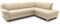 DOMO. collection Ecksofa Panama, klassisches Ecksofa in L-Form, Eckcouch, Sofa Couch, Ecke mit Schlaffunktion 254 x 186 cm, in beige