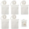 UTMACH 5 Stück Kinder Umhängegeldbeutel zum Bemalen Kleine Stoffbeutel zum Bemalen für Kinder Stoffbeutel zum Umhängen Brustbeutel zum Bemalen für Kinder Geschenk Schule Party,17 x 13 cm