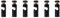 LEDSone 6 Pack Ceiling Cable Mount Black Hook for Swag Pendant and Chandelier Lighting Minimalist Cord Keeper Swag Hook for Ceiling and Wall Modern Ceiling Hooks for Swag Light Easy Fit.