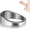 Männ Edelstahl Cockringe, Pleasure Penisring zur Potenzsteigerung Ergonomischer Eichelring Metall Hodenring Rund Pennisring Gebogen Cockringe Ejakulation Ring SM Sexspielzeug für Männer (M)