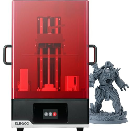 ELEGOO Jupiter SE Resin 3D Drucker, LCD 3D Printer mit 12,8 Zoll 6K Monochrom LCD, Automatische Harzzufuhr und -Recycling, Große Druckgröße von 277,848 x 156,264 x 300 mm³