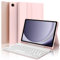 Tastiera Italiano Samsung Galaxy Tab A9+ 11, Custodia con Tastiera Samsung Galaxy Tab A9 Plus, Samsung Galaxy Tab A9+ Cover con Tastiera, Tastiera Bluetooth Wireless & Slim Smart Cover, Rosa Chiaro