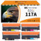 D&C 117A Toner Set Kompatibel für HP 117A Toner Ersatz für HP Color Laser 150a 150nw 179fwg 178nwg 179fnw 178nw W2070A W2071A W2072A W2073A mit Chip (Schwarz Cyan Gelb Magenta 4er-Pack)