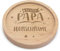 PrintPlanet® - Personalisierter Holz-Untersetzer mit Gravur - Untersetzer mit Namen personalisiert - Motiv: Bester Papa