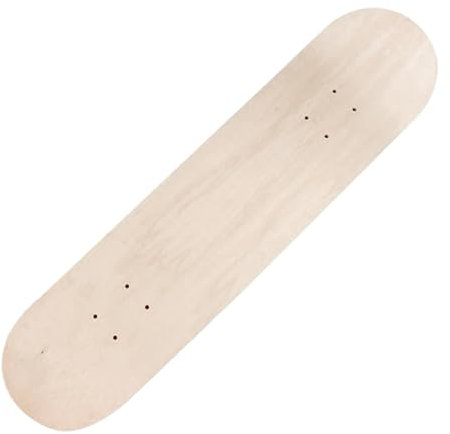 perfk Blanko-Skateboard-Deck, DIY-Malerei-Skateboard-Zubehör, Ersatz-Rohling-Longboard-Deck-Kunst-Malbrett für Anfänger, 80 cm ohne Räder