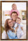 Giftgarden Braun Bilderrahmen 20x30 cm – Rustikaler Kunststoff Fotorahmen für 30x20 Fotos und Bilder, Wand- oder Tischaufsteller – Einzel Rahmen