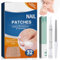 1 PCS Nail Care+32 PCS Zehennagel Patch,Nagelpflegestift,Zehennagel Korrektur Patch,Nagelpflege Nagellack Stift,Zehennagelkorrektur Patch,für Gepflegte Fingernägel & Fußnägel,mit Nagelfeile
