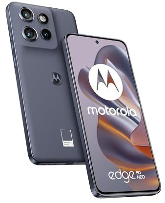 Motorola Edge 50 Neo, 512Go RAM 12 Go, Smartphone débloqué, écran Compact 6,4, Triple capteur 50 MP, résistant à l'eau, Coque Incluse, Grisaille, Version française