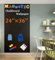 Magnetisches Kreidetafel-Kontaktpapier für die Wand, 61 x 91,4 cm