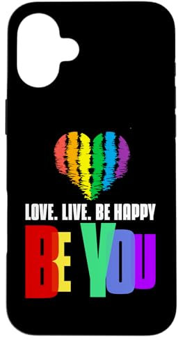 Pride Phone Case Damen Herren LGBTQ Regenbogen Handyhülle Hülle für iPhone 16 Plus