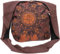 GURU SHOP Boho Tasche, Sadhu Bag, Ethno Shopper, Bedruckter Schulterbeutel, Schultertasche - Braun, Unisex - Erwachsene, Baumwolle, 32x38x20 cm