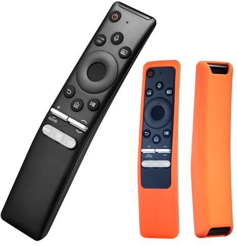 Remote Control Compatible with Samsung TVs with Voice Search Function with Silicone Case for Samsung UHD, Neo QLED, OLED, 4K & 8K for Samsung Smart TVs