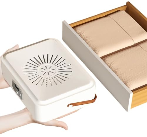 Hooha Klein Wäschetrockner 0,85 kg Elektrisch Kleiderschrank Warmlufttrockner 30s Digitale Anzeige Auto Abschaltung für Junggesellen-Wohnung 8-10Kleidungsstücke 20cm x 11.5cm x 27cm Mini Trockner 650W