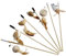 Kalastussaari Pet Cat Teaser Toys,6Pcs Linen Wand Cat Catcher,40cm Cat Toy Sticks,Cat Catcher Teaser Stick,Wood Rod Mouse Toy with Mini Bell for Cats Kittens