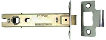 Heavy Duty Nickel Plated 4 Inch Fire Rated CE Approved Bolt Through Tubular Latch Wooden Door Security Mortice Lock 100mm for Internal and External Doors