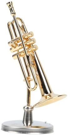 ERINGOGO 1 Satz simulierte Trompetenverzierung Miniatur -Trompete Trompete für Instrument kleine simulierte Trompete Simulation Trompete Mini-Trompete- Kupfer