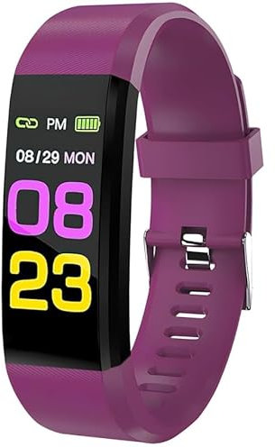 MSMXCS Fitness Tracker Activity Tracker Smart Watch with Heart Rate Sleep Monitor Step and Calories Counter Blood Pressure Oxygen Monitor IP67 Waterproof for Kids Women Men for Android iOS Purple