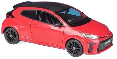 ZHRDWE Modellauto Metall 1/24 Für Toyota GR Yaris SUV Legierung Gießt Druck Metall Spielzeug Auto Fahrzeuge Modell Sammlung Geschenke Spielzeugauto(Rot)