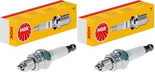 NGK Bougie d'allumage 6500 Électrode centrale en nickel 1-électrode de masse Antiparasitage 5kOhm avec siège à garniture plate Raccord-SAE fixe Ouverture de la clé: 16 mm Longueur du filetage: 12,7mm