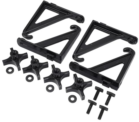ERYUE Roof Rack Load Stops Brackets, Easy Adjustment for Truck Cross Bar, Hold Items in Place for Ladder Firewood Skis, Premium Metal Material